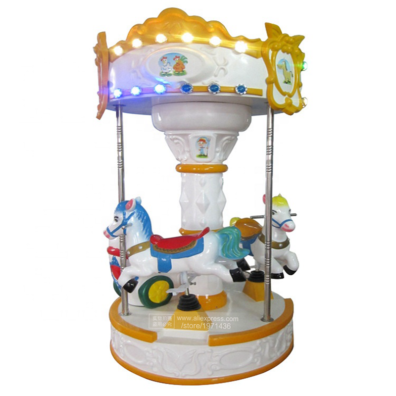 Coin Operated Kiddie Ride - Carrousel en fibre de verre cheval